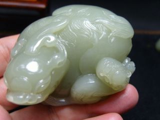 FINELY CARVED CHINESE Jade Statue - See Video a2 11