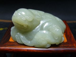 FINELY CARVED CHINESE Jade Statue - See Video a2 3