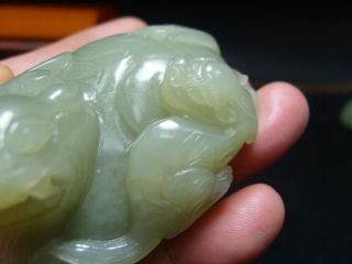 FINELY CARVED CHINESE Jade Statue - See Video a2 6