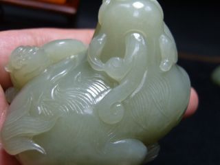 FINELY CARVED CHINESE Jade Statue - See Video a2 7