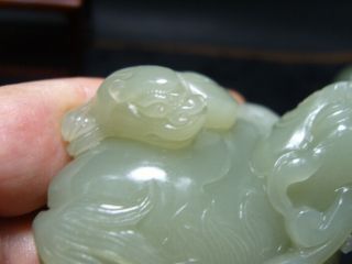 FINELY CARVED CHINESE Jade Statue - See Video a2 8