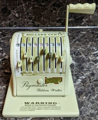 Vintage Paymaster Ribbon Writer Series 8000b In
