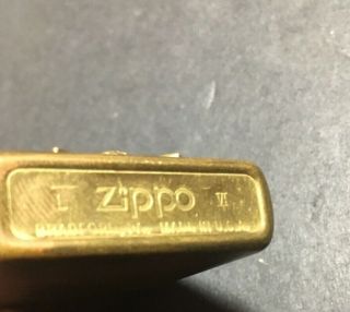 Vintage 1990 Brass Marlboro Zippo Lighter Longhorn Star (L VI) 3