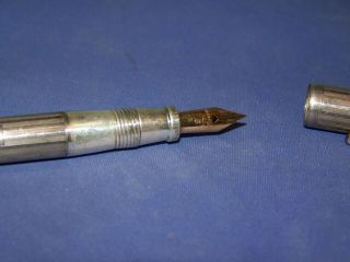 Vintage Sterling Silver Fountain Pen & Pencil Combination by T.  L.  & Son 3