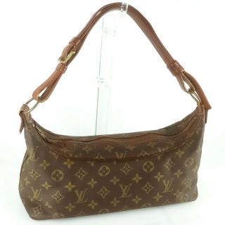 Auth Louis Vuitton Vintage Shoulder Bag Purse Monogram Brown Junk