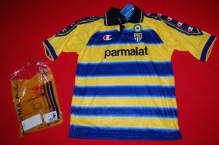 CHAMPION PARMA AC SHIRT 1999 2000 DEADSTOCK JERSEY FOOTBALL 90S VINTAGE 2