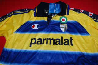 CHAMPION PARMA AC SHIRT 1999 2000 DEADSTOCK JERSEY FOOTBALL 90S VINTAGE 7