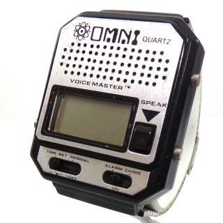 Vintage Omni Voice Master Talking Watch Early Electronics Qye4