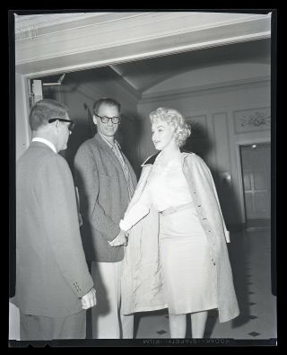 Rare 1959 Vintage Marilyn Monroe 4x5 Negative Lenox Hill Hospital