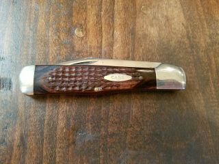 Vintage Case Xx C61050sab 1977 3 Dot Coke Bottle Wood Knife