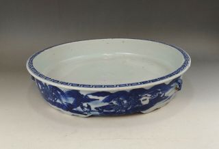 A Large/fine Chinese 18c Blue&white Narcissus Pot - Qianlong
