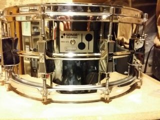 Vintage Sonor Ferro Steel 6.  5 X 14 D506 Snare Drum Germany 1980s Vgc