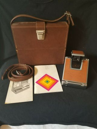 Vintage Polaroid Sx 70 Land Camera Alpha 1 With Case & Strap -