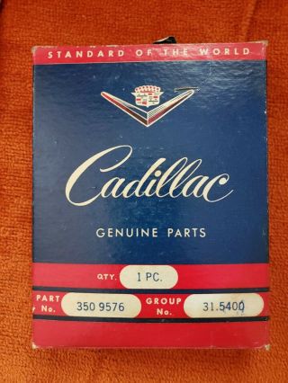 Vintage Nos 1952 1953 Cadillac Hood Crest Emblem 1459254 Oem Box