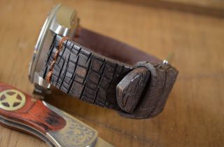 Ma Watch Strap 26 24 22mm Calf Leather F.  Panerai,  Etc Vintage Destroyer Ii Brown