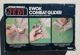 Star Wars Vintage EWOK COMBAT GLIDER Toy ROTJ Box and Instructions 1983 Kenner 3