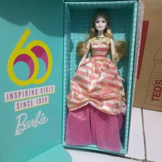 Barbie Ptmi 60th Anniversary Birthday Doll Ultra Rare