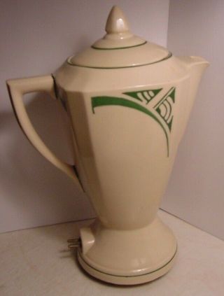 Art Deco Westinghouse Porcelain Coffee Pot Maker - Vintage - Complete