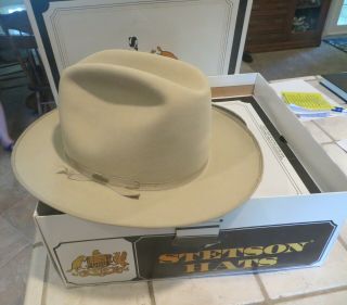 Vintage Stetson Western Hat 4x Beaver 58 / 7 1/4