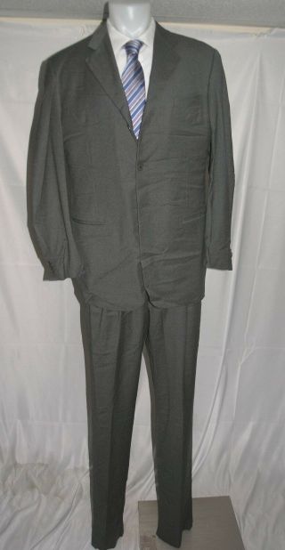 Giorgio Armani Black Label Vintage Lightweight Flannel Suit 44 L 36 W Nwot