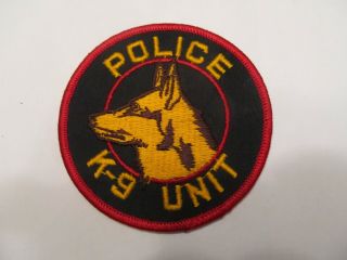 York City Transit Police K - 9 Unit Patch Defunct 1st Issue Cheese Cloth
