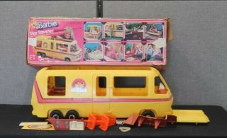 Vintage 1976 Barbie Star Traveler Rv Motor Home Rv Bus Camper Gmc.