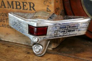 Vintage Lidi Chrome Taillight Brake Light Wing Trunk Lock Auto Accessory Lincoln