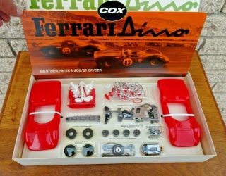 Vintage Cox 1/24 Slot Car Ferrari Dino Berlinetta & Spyder - Complete &