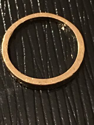 Antique 14 K Gold Small Graduated Band Ring Vtg Size 4 3