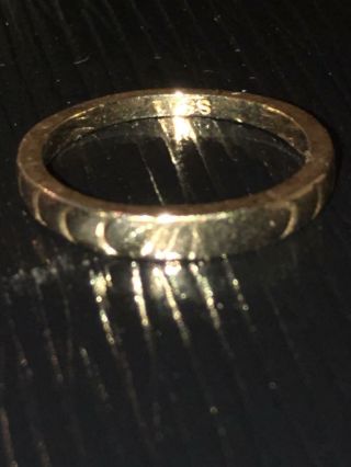 Antique 14 K Gold Small Graduated Band Ring Vtg Size 4 4