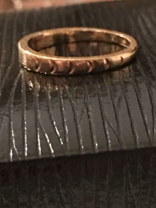 Antique 14 K Gold Small Graduated Band Ring Vtg Size 4 7