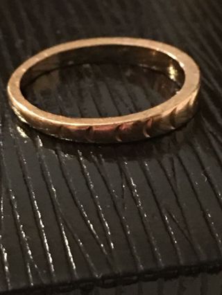Antique 14 K Gold Small Graduated Band Ring Vtg Size 4 8