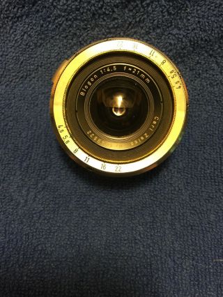 Carl Zeiss Biogon 1:4,  5 F=21mm Nr 1549522 Vintage Camera Lens