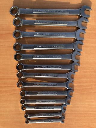 Vintage 13pc.  Craftsman Metric Combination Wrench Set Series - V^ - Made In Usa