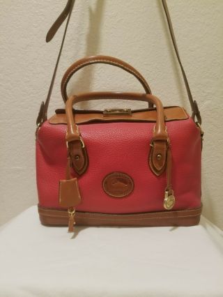 Vintage Dooney & Bourke Red Dr.  Bag Handbag