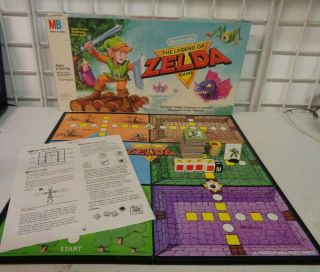 Vintage 1988 Milton Bradley Nintendo The Legend Of Zelda Board Game Complete