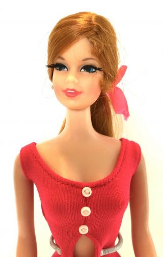 Vintage Mod Stacey Barbie Doll - Tnt - 1165 Copper Penny Hair W/ Oss -