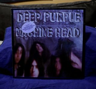 Deep Purple Very Rare Lp Machine Head 1970s Usa Press Rare Hype Sticker