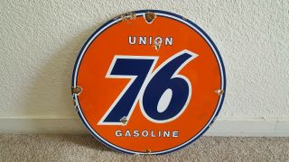 Vintage Union 76 Gas,  Oil Company Porcelain,  Oil Gas Pump,  Rack,  Plate,  Lubester