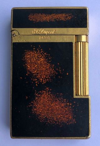 Rare Vintage S.  T.  Dupont Lighter Black Ltd Collectible Cigar Feuerzeug Antique