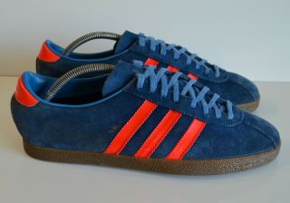 Vintage Adidas Dublin City Series Uk 9.  5 Made In Yugoslavia 70 - 80s Rare Casuals