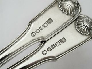 CHINESE EXPORT SILVER SERVING / TABLE SPOONS - LONDON 1830 2