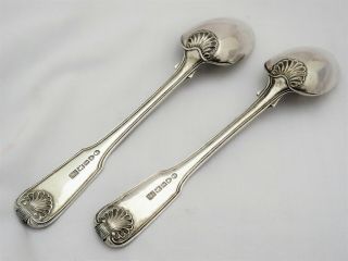 CHINESE EXPORT SILVER SERVING / TABLE SPOONS - LONDON 1830 5