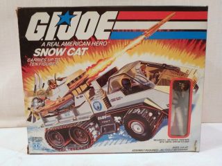Vintage Factory 1985 Hasbro Gi Joe Snow Cat Vehicle Frostbite