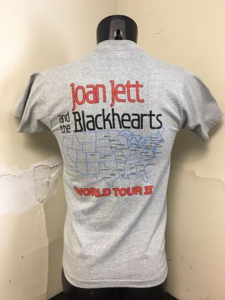 Vintage Joan Jett And The Blackhearts World Tour T Shirt Sz Small 1983 5