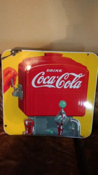 Vintage 1941 Coca Cola Soda Pop Fountain 2 Sided 26 