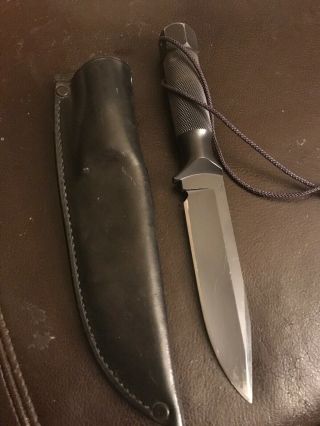 Vintage Custom Chris Reeve Mountaineer Fixed Blade Survival Knife Usa W/sheath