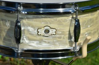 Vintage Camco Oaklawn Badge 5 x 14 Snare Drum 910 - D Deluxe Drum Kit 2