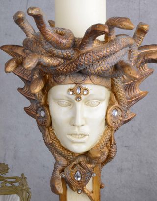 Candlestick Sculpture Medusa 