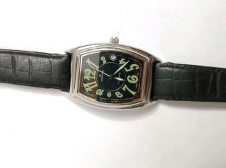 Alfred Hammel rare vintage watch men ' s automatic leather steel 25 jewel vintage 5
